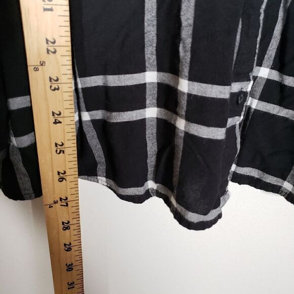 Lane Bryant Fall Winter Plaid Long Sleeve Button Up Flannel Size 20 - Picture 6 of 6